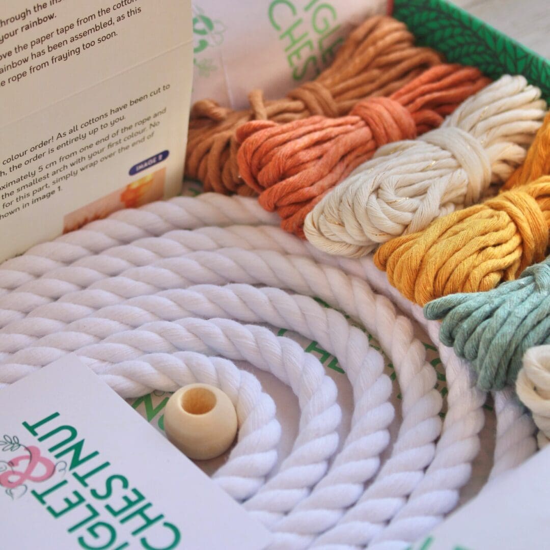 Macrame Rainbow Kit Packaging