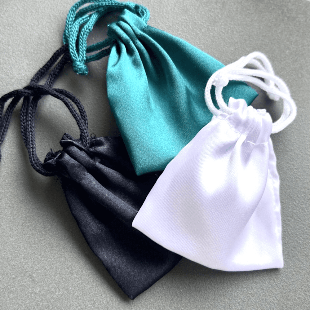 Silver Square Textured Drop Earrings - Image 8