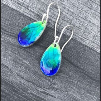 Enamel Peacock Earrings
