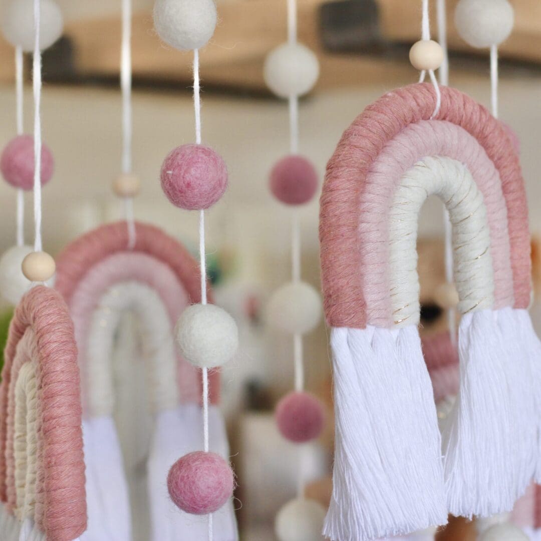 Rainbow Mobile in Pinks