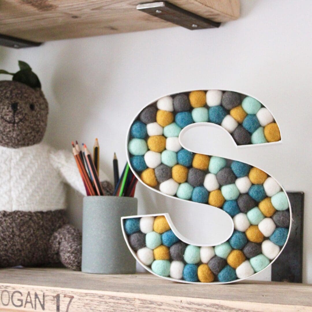 Pompom initials