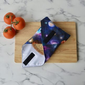 Handmade Reusable Sandwich Wraps - Spaced Themed - Planets