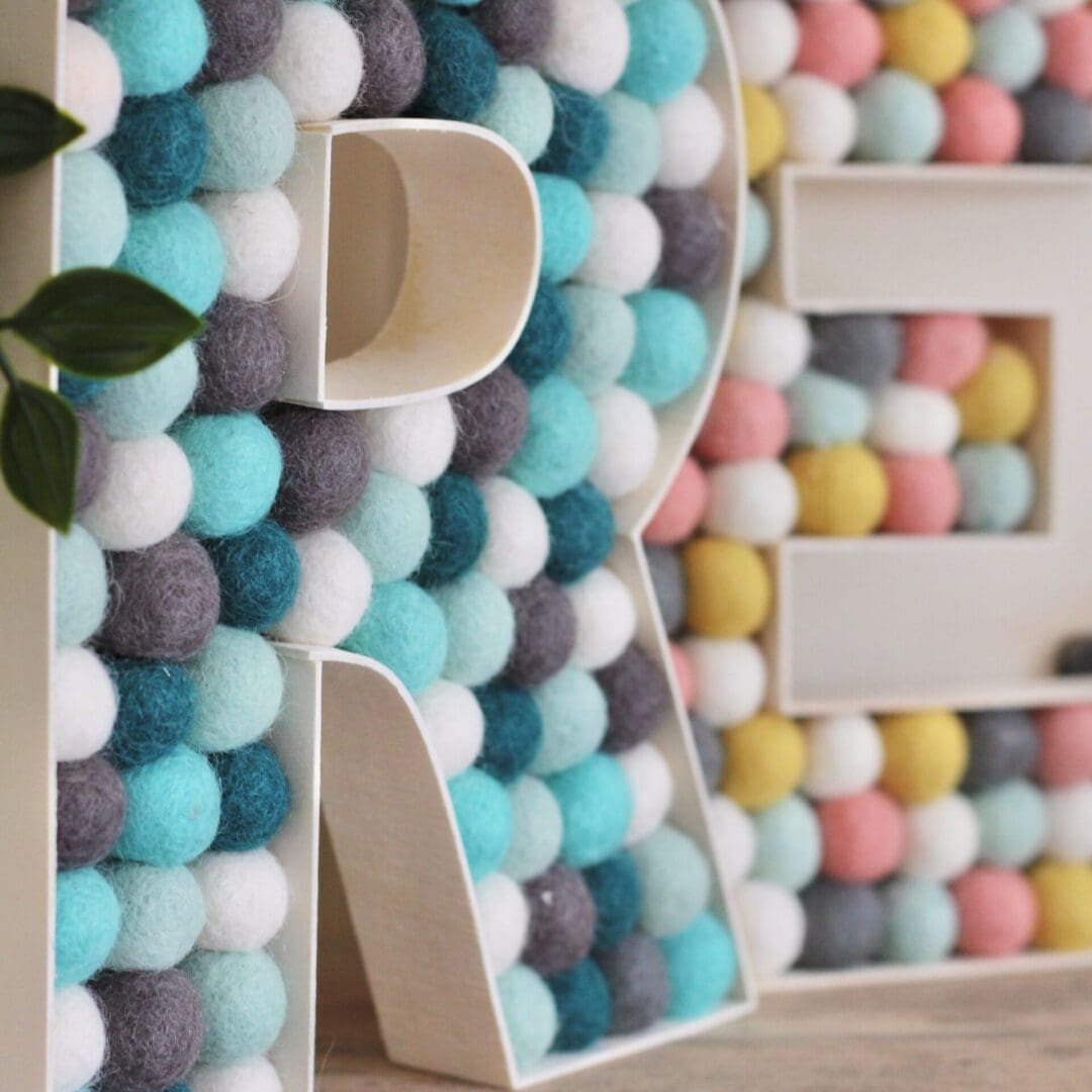 Pompom Initials