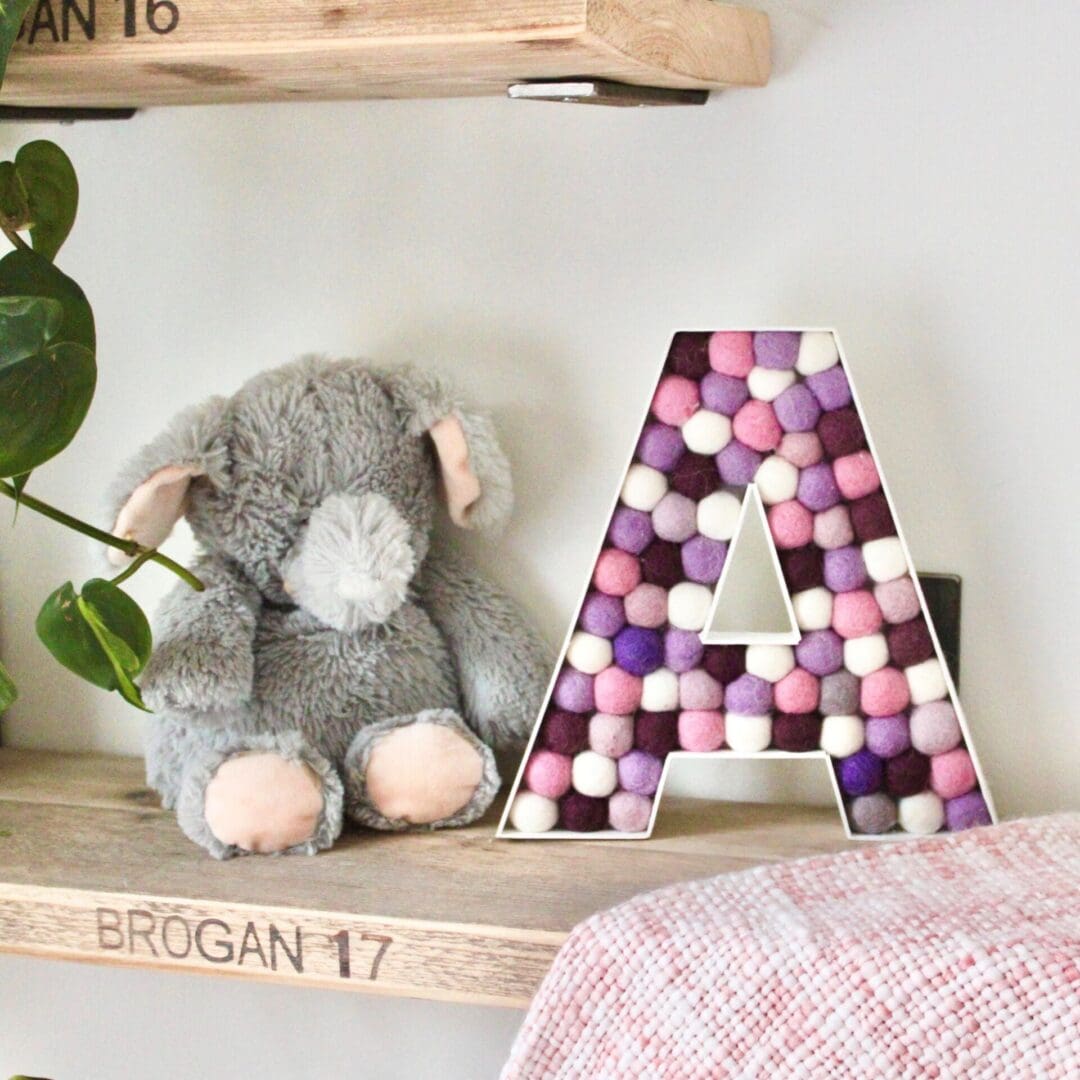 Pompom initials