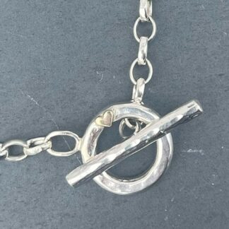 Gold Heart Fob Necklace