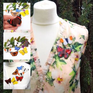 British butterfly brooches