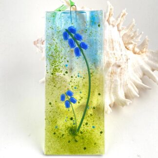 Bluebell glass suncatcher