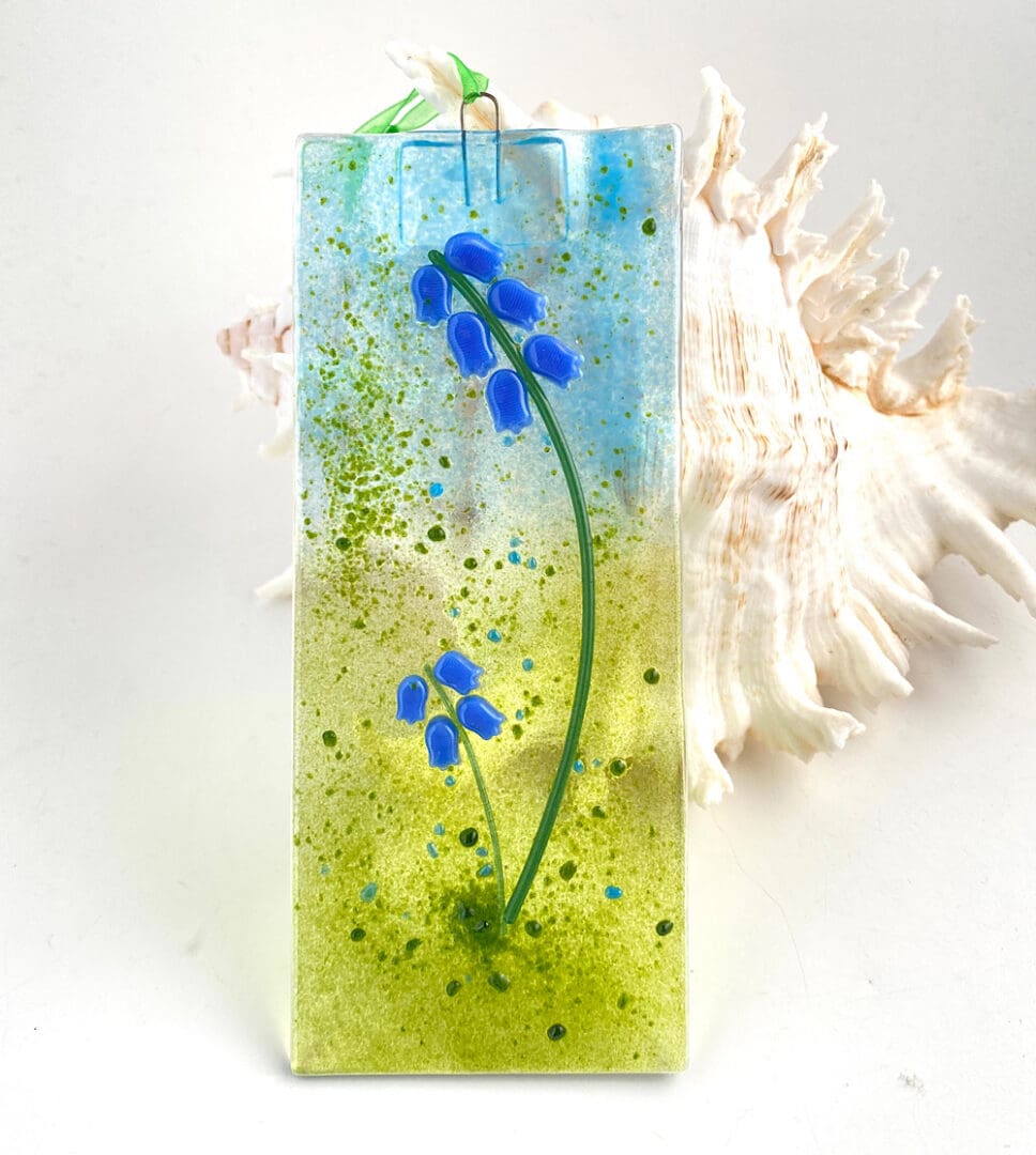 Bluebell glass suncatcher