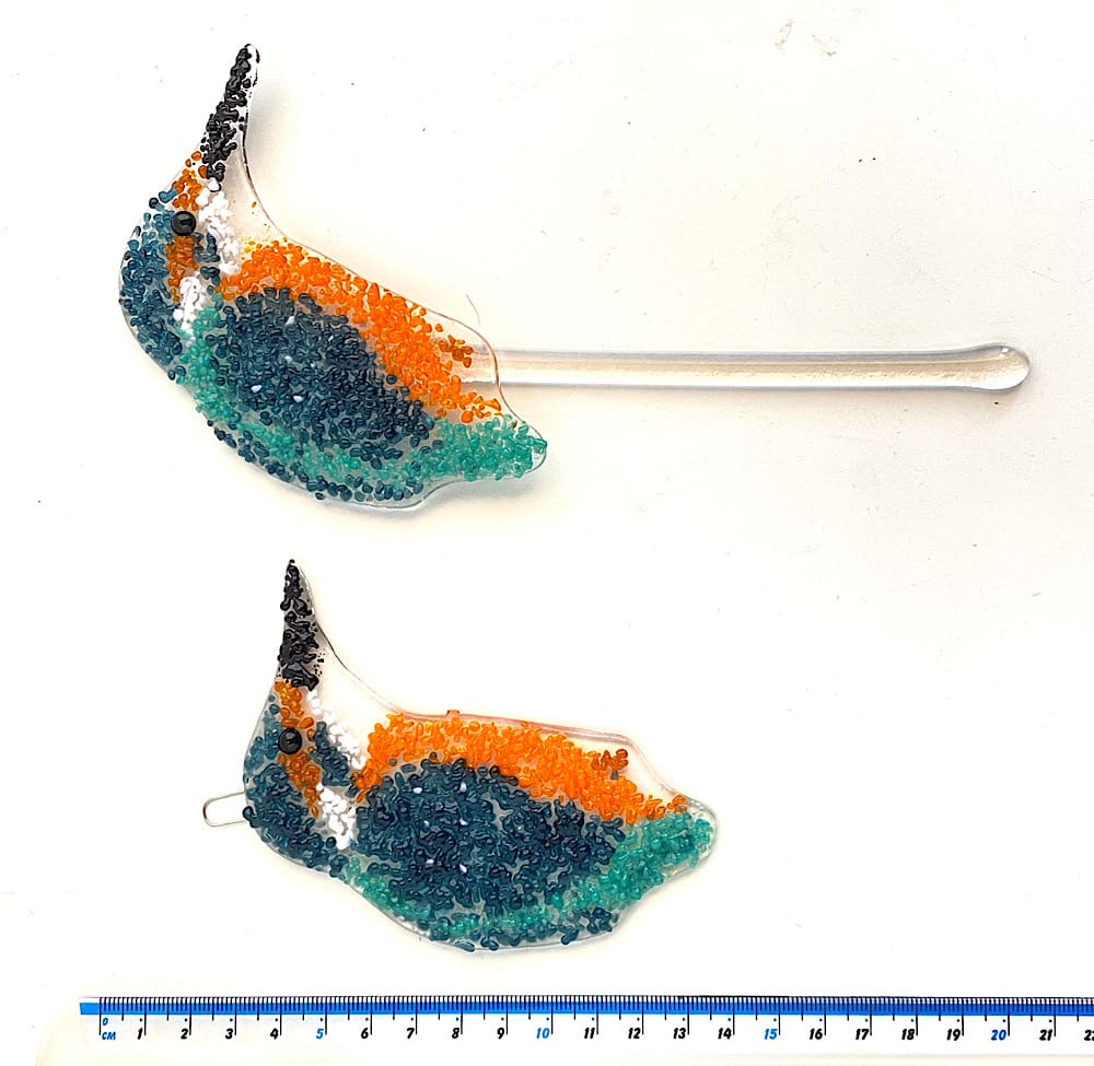 Kingfisher (plant pot stake or sun catcher) - Image 8