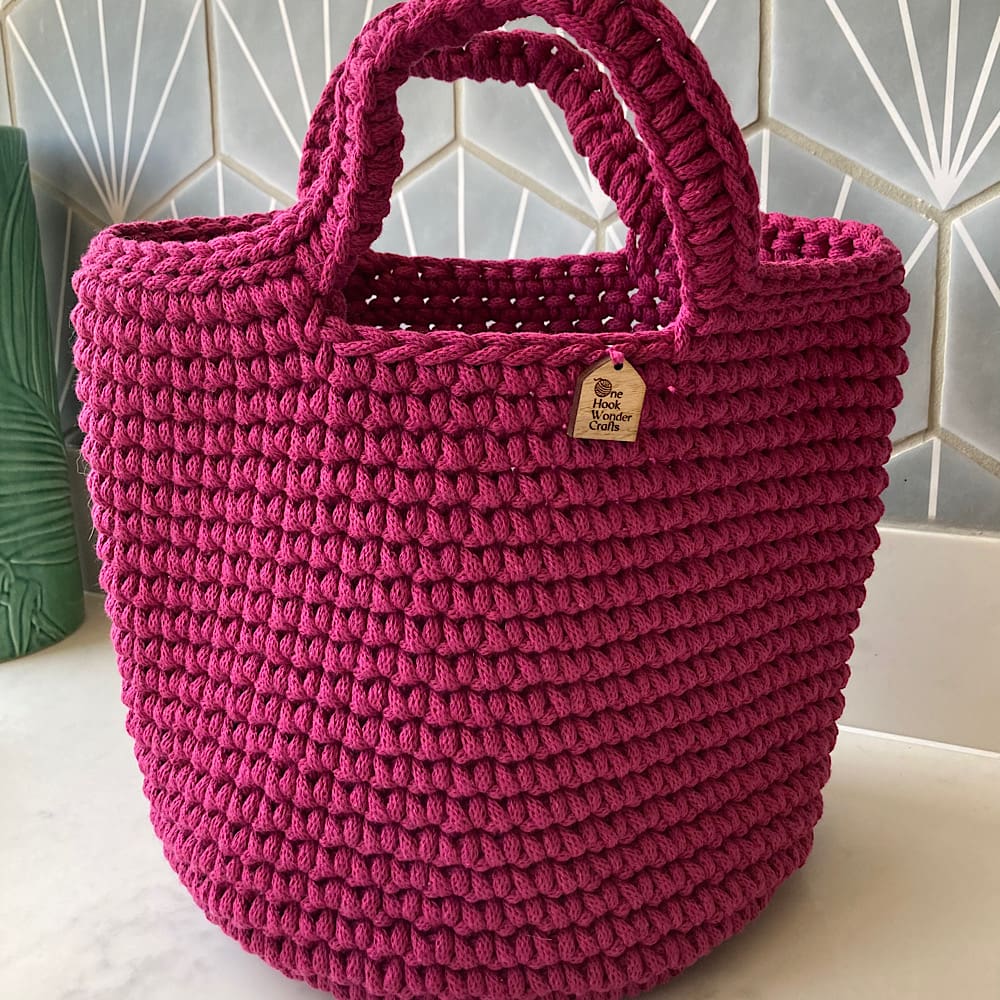 Raspberry Crochet Bag