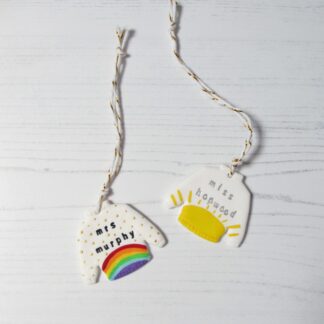 Teacher's Gift Personalised Jumper decoration