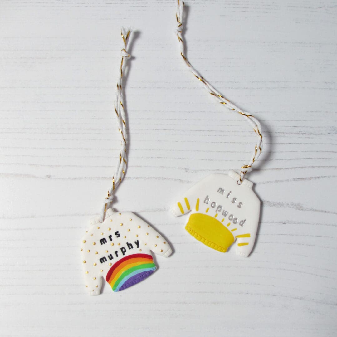 Teacher's Gift Personalised Jumper decoration
