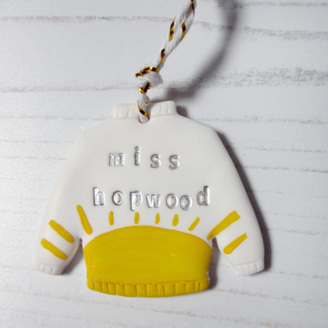 Teacher's Gift Personalised Jumper decoration - Image 3