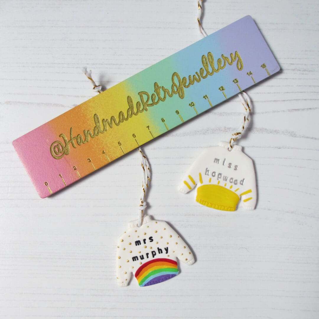 Teacher's Gift Personalised Jumper decoration - Image 5