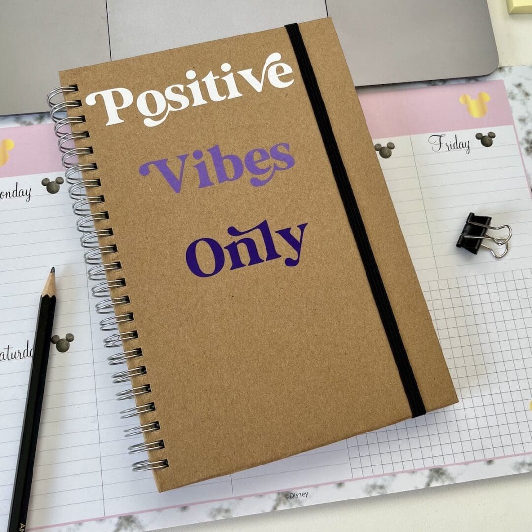 Positive Vibes Only A5 Lined Notebook - Image 2