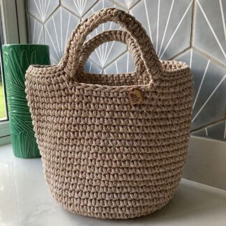 Cappuccino Crochet Bag, Crochet Handbag