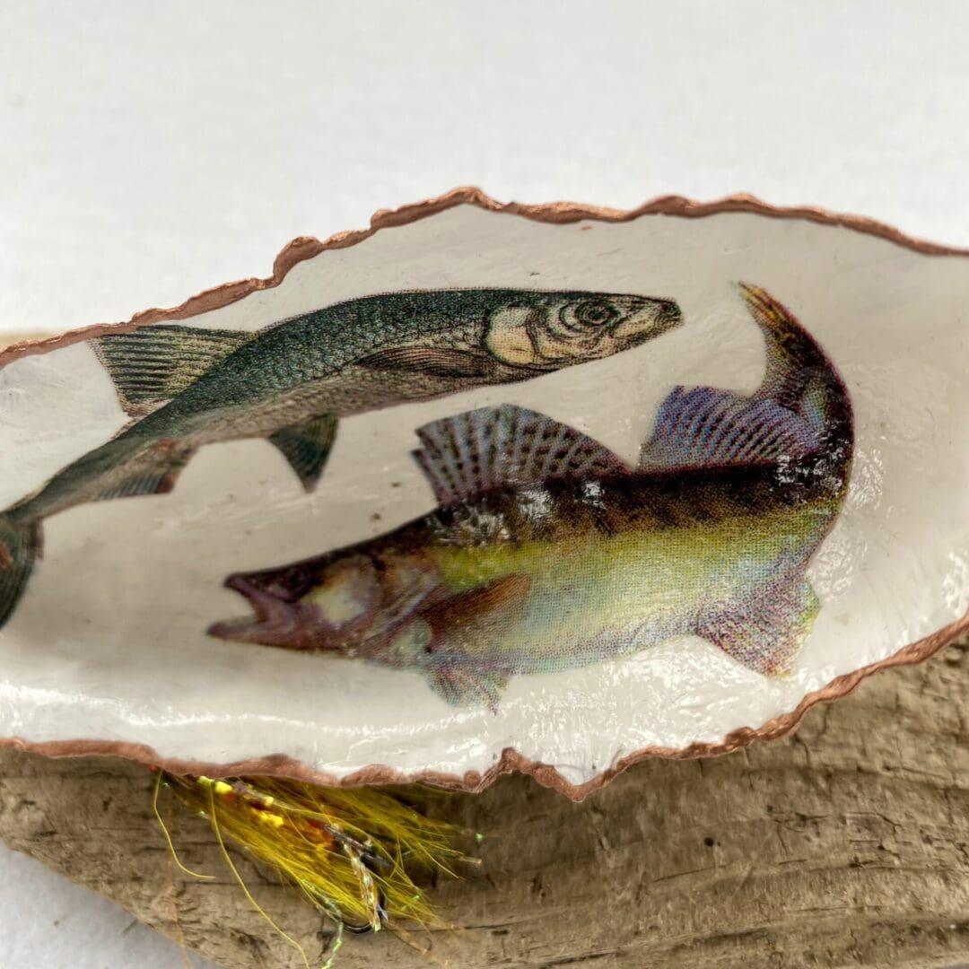 A handcrafted Decoupaged Oyster Shell - Image 3