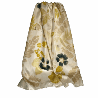 hollyhock-flowers-ivory-silk-twill-scarf-botanically-printed-leaves-marian-may-textile-art