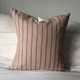 brown stripe handwoven cushion cover, batik fabric scatter pillows