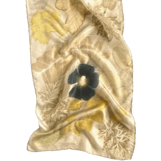 sage-green-silk-scarf-botanically-printed-leaves-flowers-marian-may-textile-art