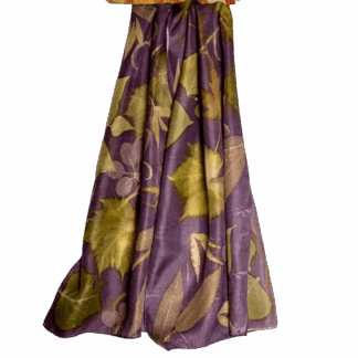 symphony-purple-silk-twill-scarf-botnically-printed-leaves-flowers-marian-may-textile-art