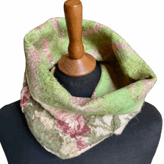 vintage-rose-neckwarmer-felted-wool-silk-marian-may-textile-art