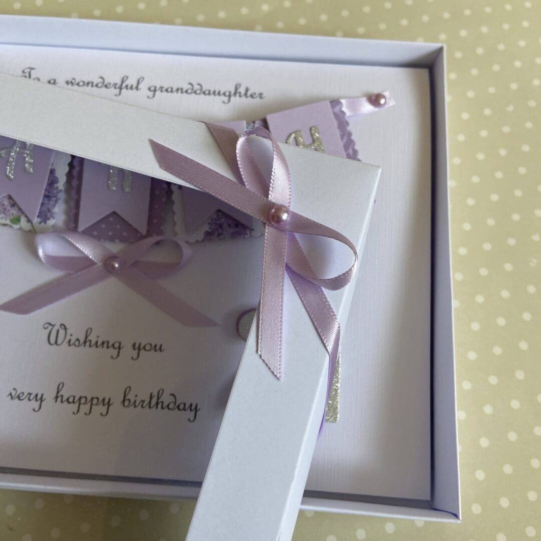 Personalised Handmade Birthday Card Gift Boxed Any Age Daughter Granddaughter Mum Wife Sister 18 21 30 40 50 60 - Image 6
