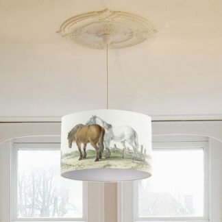 Horse Illustration Lampshade - Horse 'Companions' Lightshade