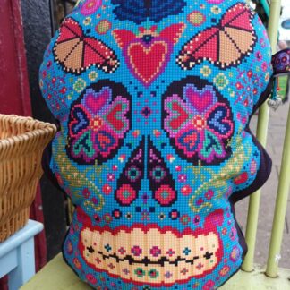 Sugar Skull shaped cushion, Animal Fayre Designs 1