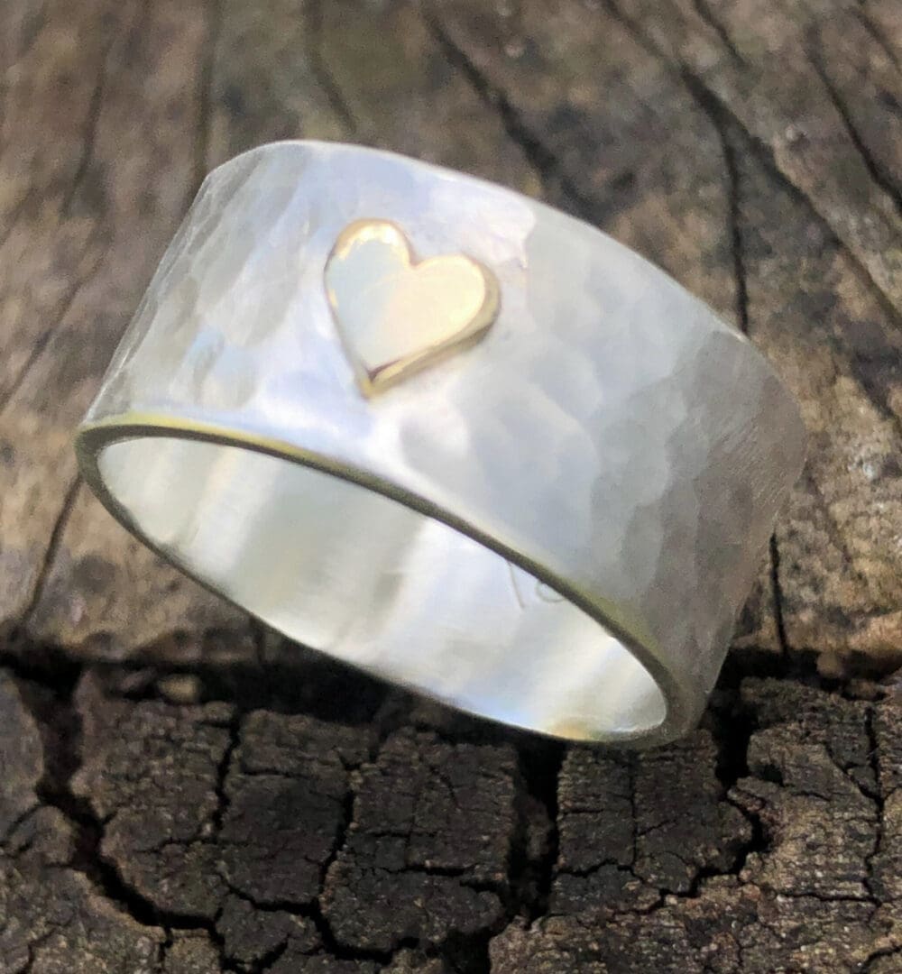Chunky Gold Heart Ring