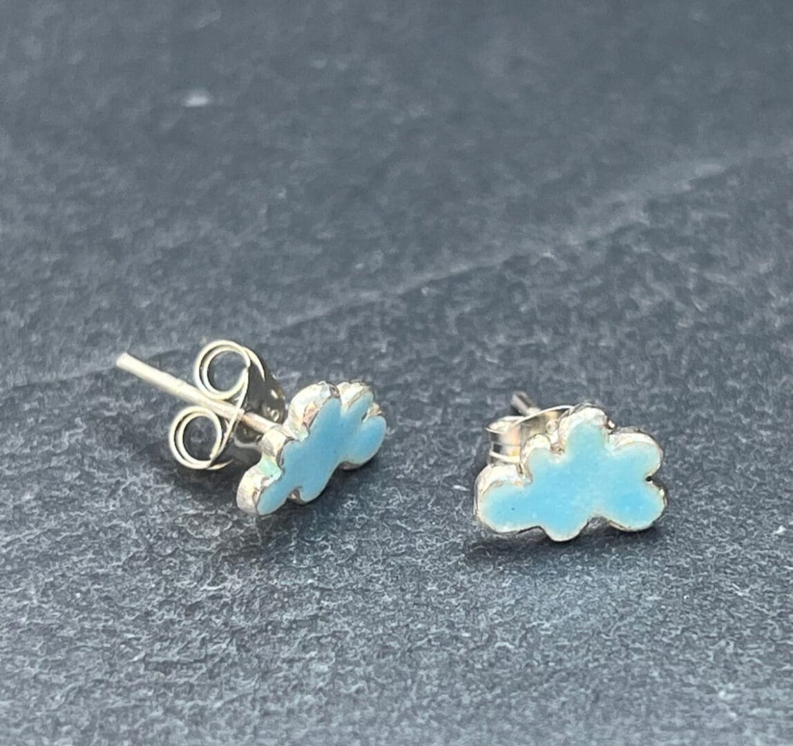 Blue Cloud Studs