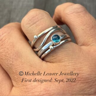 Blue Topaz Stack Ring