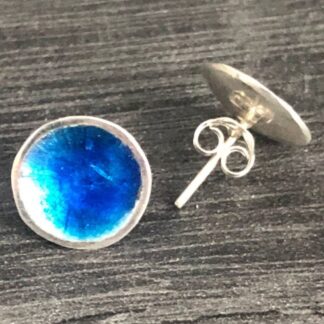Blue Enamel Studs