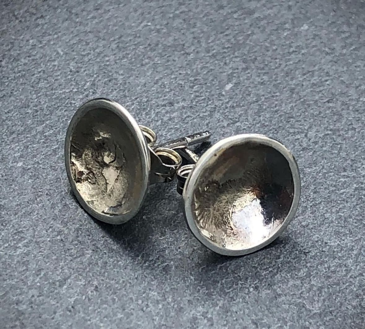 Silver and Gold Cup Studs - Image 4