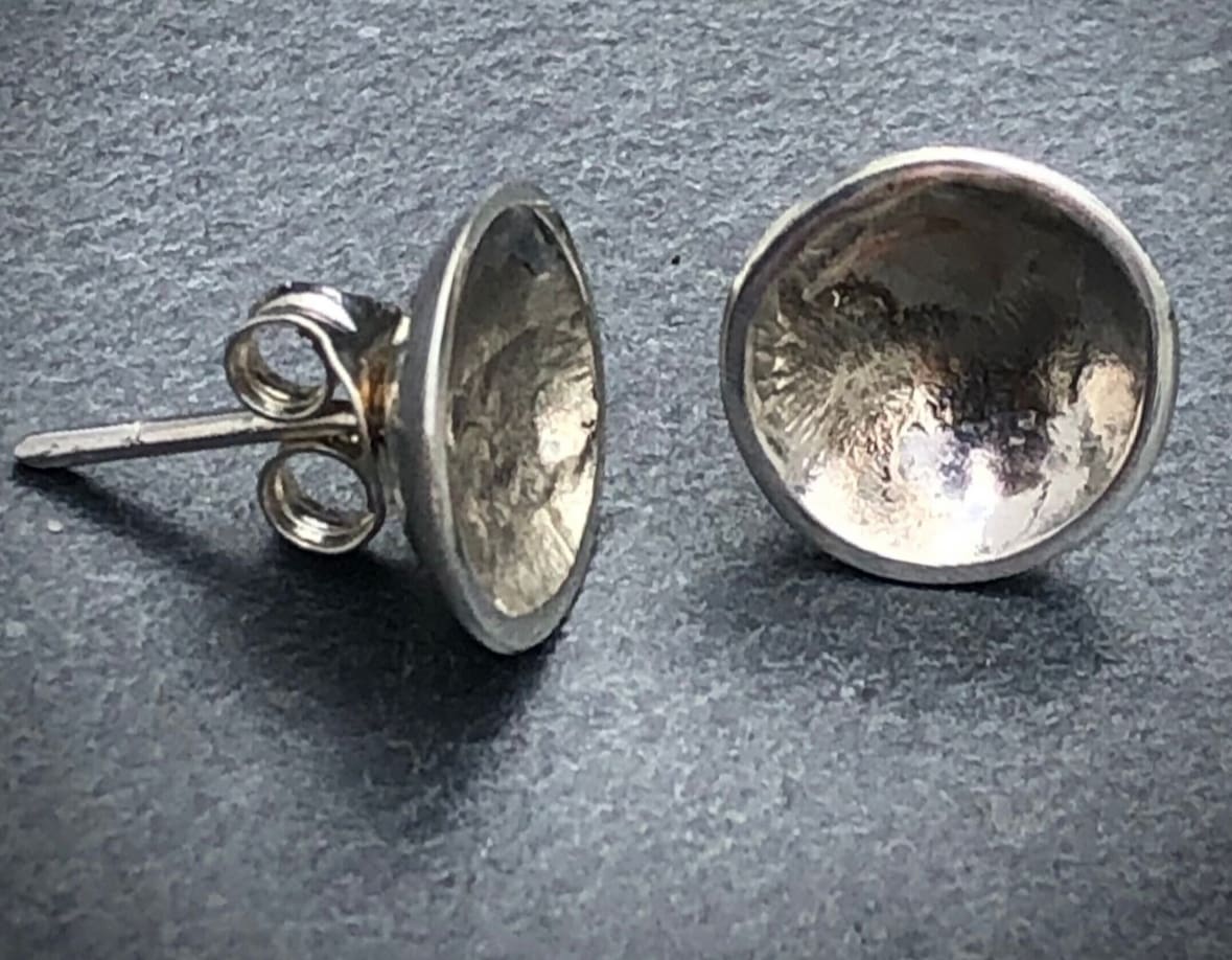 Silver and Gold Cup Studs - Image 3