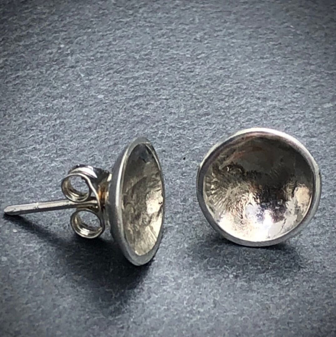 Silver and Gold Cup Studs - Image 2