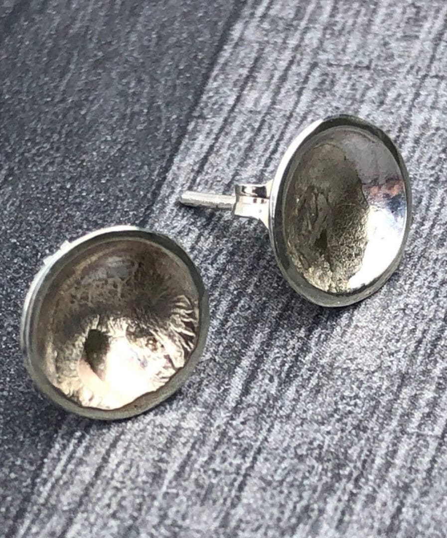 Silver and Gold Cup Studs - Image 5