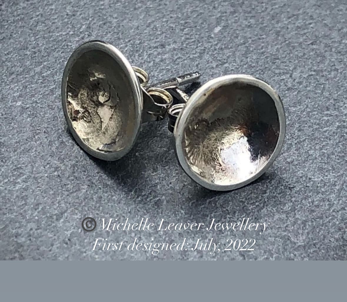 Silver and Gold Cup Studs