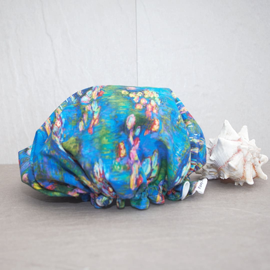 Monet Water Lilies Luxury Shower Cap