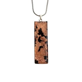 Rose Gold Rectangle Bar Necklace