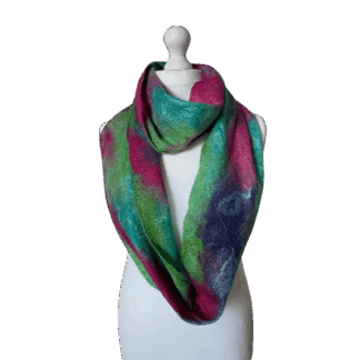 Aurora-long-infinity-scarf-cowl-snood-handmade-wool-felt-marian-may-textile-art
