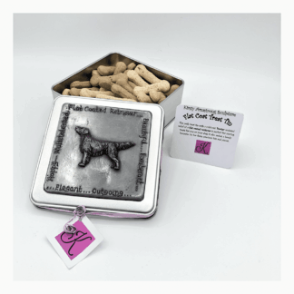 Flat Coated Retriever Treat Storage Tin