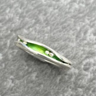 Green Enamel Ring