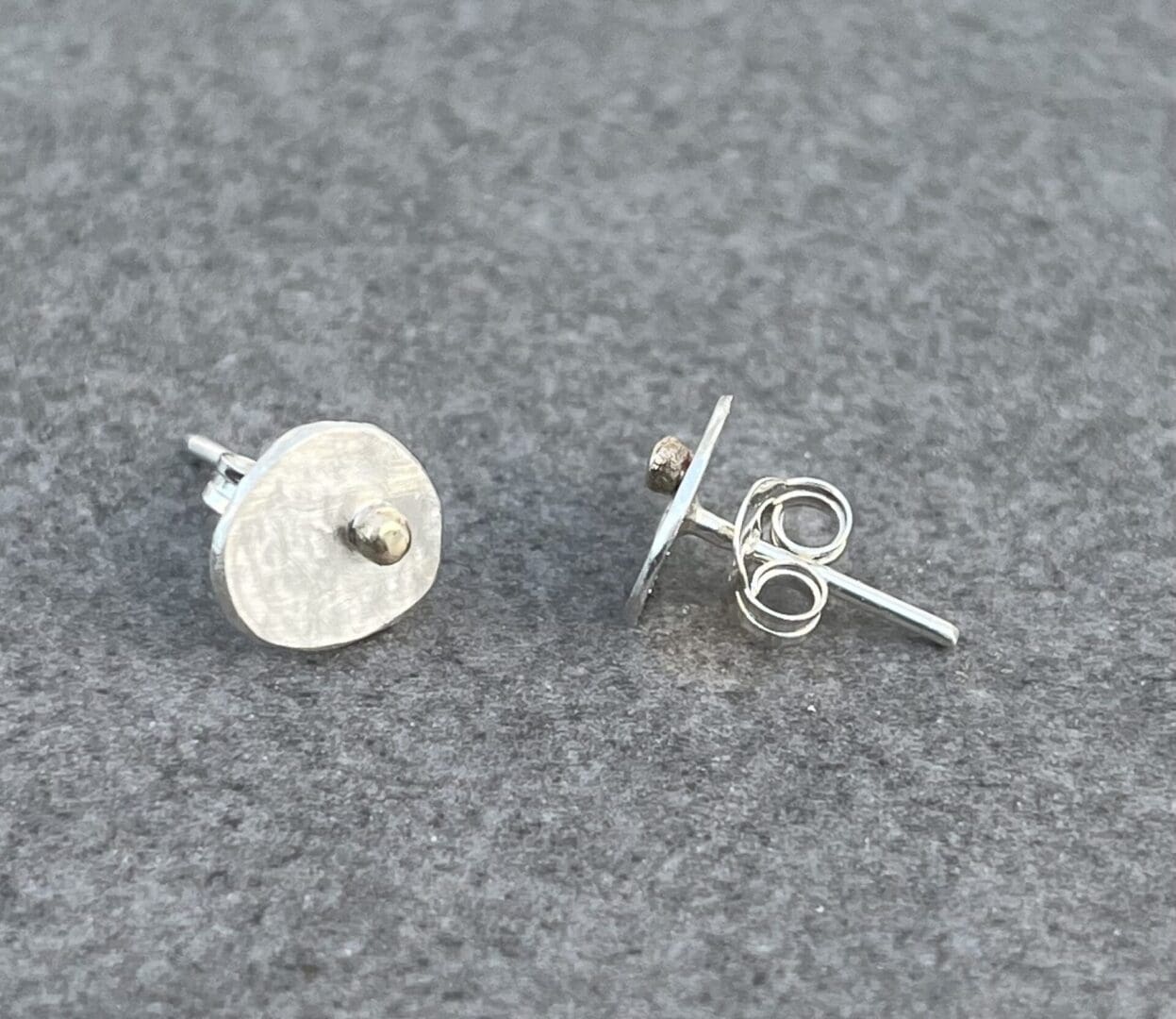 Gold Dot Pebble Studs - Image 4
