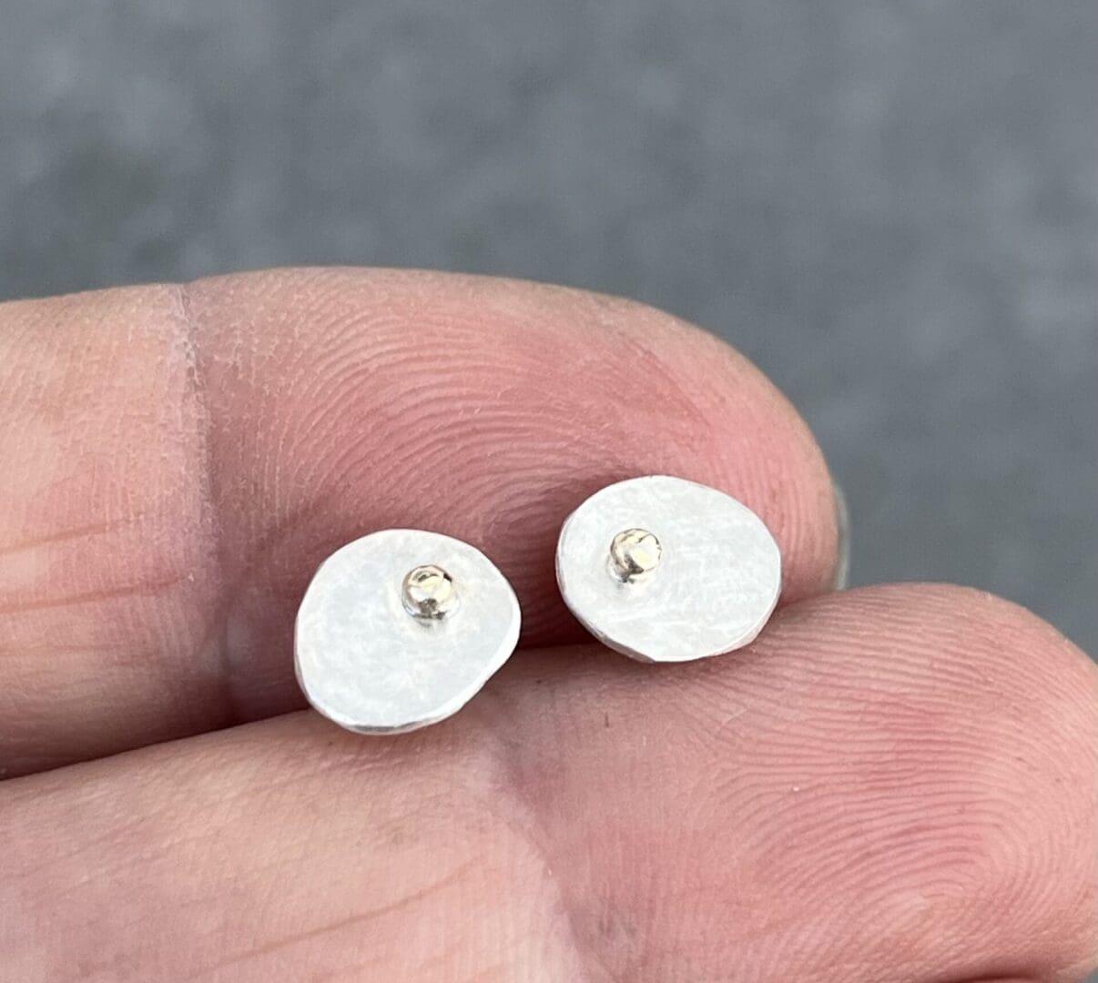 Gold Dot Pebble Studs - Image 5