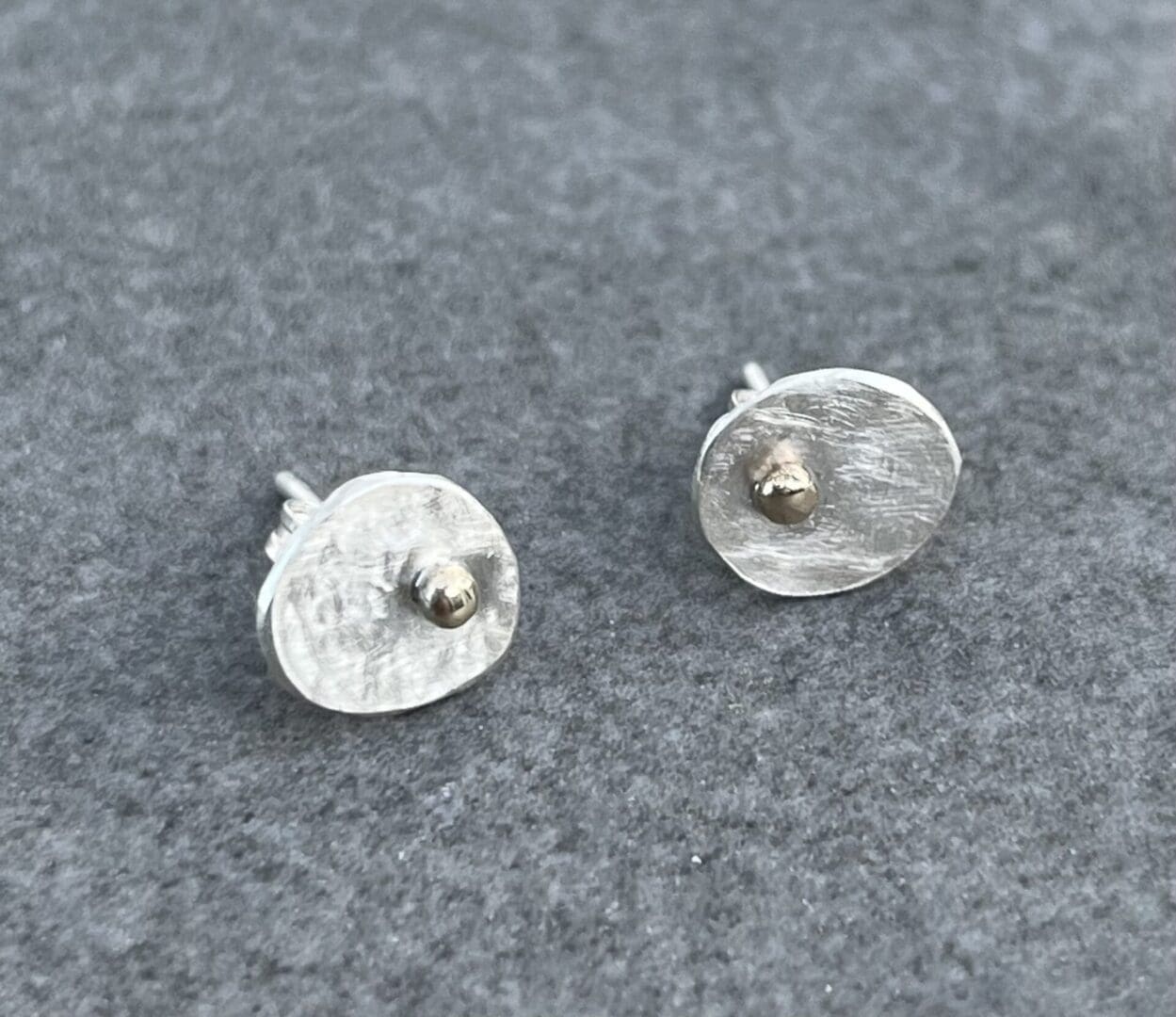 Gold Dot Pebble Studs - Image 6