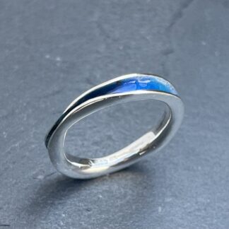 Blue Enamel Ring