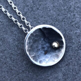 Round Oxidised Pendant