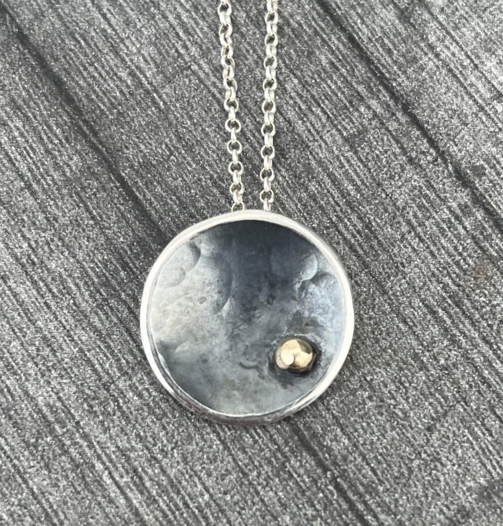 Round Oxidised Pendant - Image 2
