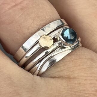 Blue Topaz Stack Ring
